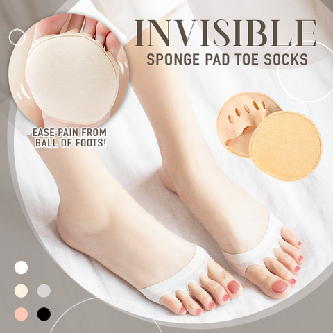 Invisible Sponge Pad Toe Socks